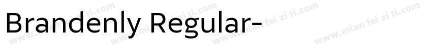 Brandenly Regular字体转换